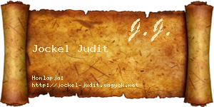 Jockel Judit névjegykártya